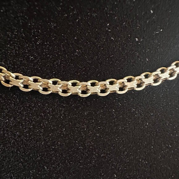 16” 925 Italy stamped Sterling Silver Bismarck Chain Necklace - Picture 2 of 8